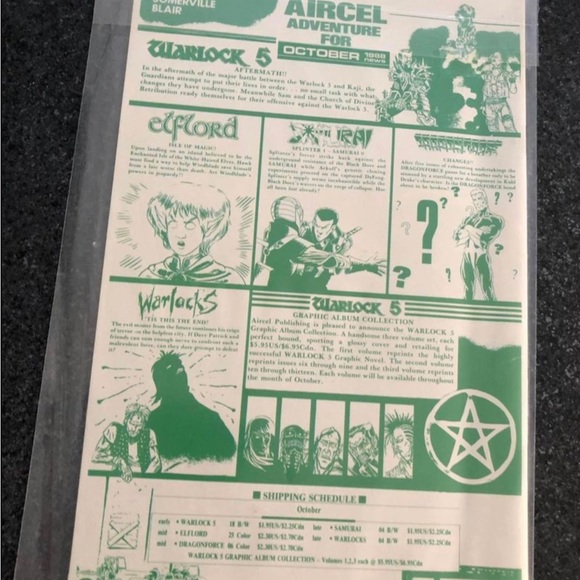 Warlocks #1 - Aircel Publishing in Canada - 1988 - white pages - Picture 3 of 3